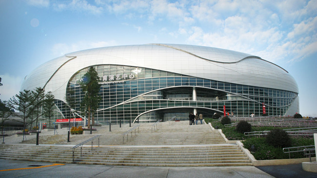 广州国际体育演艺中心双曲铝单板